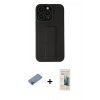 MARSİLYAN™- iPhone 13 Pro Max Kılıf Çekirdek Yansıma - Siyah 6D Mat Seramik Hayalet Nano Ekran Koruyucu + Shine Kamera Lens Koruma Cam - PE