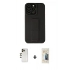 MARSİLYAN™- iPhone 13 Pro Max Kılıf Çekirdek Yansıma - Siyah 6D Mat Seramik Hayalet Nano Ekran Koruyucu + Shine Kamera Lens - GD