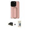 MARSİLYAN™- iPhone 13 Pro Max Kılıf Çekirdek Yansıma - Siyah 6D Mat Seramik Hayalet Nano Ekran Koruyucu + Raze Metal Kamera Lens - GD