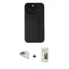 MARSİLYAN™- iPhone 13 Pro Max Kılıf Çekirdek Yansıma - Siyah 6D Mat Seramik Hayalet Nano Ekran Koruyucu + Pers Alüminyum Kamera Lens - GD