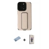 MARSİLYAN™- iPhone 13 Pro Max Kılıf Çekirdek Yansıma - Siyah Bilvis 3D Cam Ekran Koruyucu + Shine Kamera Lens Koruma Cam - MI