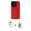 MARSİLYAN™- iPhone 13 Pro Max Kılıf Çekirdek Yansıma - Siyah Bilvis 3D Mat Cam Ekran Koruyucu + Shine Kamera Lens - GD