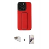 MARSİLYAN™- iPhone 13 Pro Max Kılıf Çekirdek Yansıma - Siyah Bilvis 3D Mat Cam Ekran Koruyucu + Pers Alüminyum Kamera Lens - GD