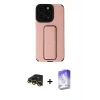 MARSİLYAN™- iPhone 13 Pro Max Kılıf Çekirdek Yansıma - Siyah Bilvis 5in1 3D Magic Cam Ekran Koruyucu + Raze Metal Kamera Lens - GD