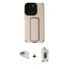 MARSİLYAN™- iPhone 13 Pro Max Kılıf Çekirdek Yansıma - Siyah Bilvis Hayalet Cam Ekran Koruyucu + Pers Alüminyum Kamera Lens - GD