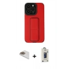 MARSİLYAN™- iPhone 13 Pro Max Kılıf Çekirdek Yansıma - Siyah Bilvis Hayalet Cam Ekran Koruyucu + Pers Alüminyum Kamera Lens - GD