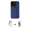 MARSİLYAN™- iPhone 13 Pro Max Kılıf Çekirdek Yansıma - Siyah Joko 5D Cam + Shine Kamera Lens - GD