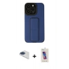 MARSİLYAN™- iPhone 13 Pro Max Kılıf Çekirdek Yansıma - Siyah Joko 5D Cam + Pers Alüminyum Kamera Lens - LT