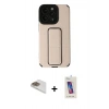 MARSİLYAN™- iPhone 13 Pro Max Kılıf Çekirdek Yansıma - Siyah Joko 5D Cam + Pers Alüminyum Kamera Lens - GD