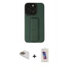 MARSİLYAN™- iPhone 13 Pro Max Kılıf Çekirdek Yansıma - Siyah Joko 5D Cam + Pers Alüminyum Kamera Lens - GD