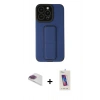MARSİLYAN™- iPhone 13 Pro Max Kılıf Çekirdek Yansıma - Siyah Joko 5D Cam + Pers Alüminyum Kamera Lens - GI