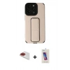 MARSİLYAN™- iPhone 13 Pro Max Kılıf Çekirdek Yansıma - Siyah Joko 5D Cam + Pers Alüminyum Kamera Lens - KI