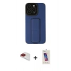 MARSİLYAN™- iPhone 13 Pro Max Kılıf Çekirdek Yansıma - Siyah Joko 5D Cam + Pers Alüminyum Kamera Lens - KI