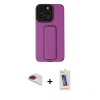 MARSİLYAN™- iPhone 13 Pro Max Kılıf Çekirdek Yansıma - Siyah Joko 5D Cam + Pers Alüminyum Kamera Lens - KI