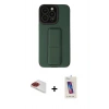 MARSİLYAN™- iPhone 13 Pro Max Kılıf Çekirdek Yansıma - Siyah Joko 5D Cam + Pers Alüminyum Kamera Lens - KI