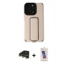MARSİLYAN™- iPhone 13 Pro Max Kılıf Çekirdek Yansıma - Siyah Joko 5D Cam + Raze Metal Kamera Lens - GD
