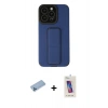 MARSİLYAN™- iPhone 13 Pro Max Kılıf Çekirdek Yansıma - Siyah Joko 5D Cam + Shine Kamera Lens Koruma Cam - MI