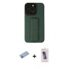 MARSİLYAN™- iPhone 13 Pro Max Kılıf Çekirdek Yansıma - Siyah Joko 5D Cam + Shine Kamera Lens Koruma Cam - MI