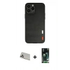 MARSİLYAN™- iPhone 13 Pro Max Kılıf Doruk Asil Koleksiyonu - Şeffaf 360 Full Body Arka Koruyucu + Rainbow Kamera Lens Koruma Cam - BZ