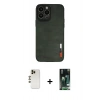 MARSİLYAN™- iPhone 13 Pro Max Kılıf Doruk Asil Koleksiyonu - Şeffaf 360 Full Body Arka Koruyucu + Shine Kamera Lens - GD