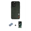 MARSİLYAN™- iPhone 13 Pro Max Kılıf Doruk Asil Koleksiyonu - Şeffaf 360 Full Body Arka Koruyucu + Shine Kamera Lens Koruma Cam - PE