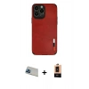 MARSİLYAN™- iPhone 13 Pro Max Kılıf Doruk Asil Koleksiyonu - Şeffaf Maxco Cam Ekran Koruyucu + Rainbow Kamera Lens Koruma Cam - MI