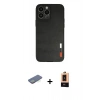 MARSİLYAN™- iPhone 13 Pro Max Kılıf Doruk Asil Koleksiyonu - Şeffaf Maxco Cam Ekran Koruyucu + Renkli Kamera Lens Koruma Cam - YL