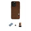 MARSİLYAN™- iPhone 13 Pro Max Kılıf Doruk Asil Koleksiyonu - Şeffaf Maxco Cam Ekran Koruyucu + Shine Kamera Lens Koruma Cam - GI
