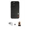 MARSİLYAN™- iPhone 13 Pro Max Kılıf Doruk Asil Koleksiyonu - Şeffaf Maxco Cam Ekran Koruyucu + Sierra Blue Pers Alüminyum Kamera Lens