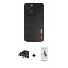 MARSİLYAN™- iPhone 13 Pro Max Kılıf Doruk Asil Koleksiyonu - Şeffaf Pasifik Cam Ekran Koruyucu + Raze Metal Kamera Lens - GD