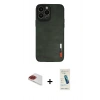 MARSİLYAN™- iPhone 13 Pro Max Kılıf Doruk Asil Koleksiyonu - Şeffaf Pasifik Cam Ekran Koruyucu + Pers Alüminyum Kamera Lens - KI
