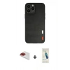 MARSİLYAN™- iPhone 13 Pro Max Kılıf Doruk Asil Koleksiyonu - Şeffaf Pasifik Cam Ekran Koruyucu + Pers Alüminyum Kamera Lens - KI