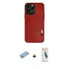 MARSİLYAN™- iPhone 13 Pro Max Kılıf Doruk Asil Koleksiyonu - Şeffaf Pasifik Cam Ekran Koruyucu + Shine Kamera Lens Koruma Cam - MI