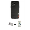 MARSİLYAN™- iPhone 13 Pro Max Kılıf Doruk Asil Koleksiyonu - Şeffaf Pasifik Cam Ekran Koruyucu + Rainbow Kamera Lens Koruma Cam - MR