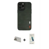 MARSİLYAN™- iPhone 13 Pro Max Kılıf Doruk Asil Koleksiyonu - Şeffaf Pasifik Cam Ekran Koruyucu + Rainbow Kamera Lens Koruma Cam - REGD