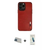 MARSİLYAN™- iPhone 13 Pro Max Kılıf Doruk Asil Koleksiyonu - Şeffaf Pasifik Cam Ekran Koruyucu + Rainbow Kamera Lens Koruma Cam - MI