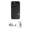 MARSİLYAN™- iPhone 13 Pro Max Kılıf Doruk Asil Koleksiyonu - Şeffaf Pasifik Cam Ekran Koruyucu + Rainbow Kamera Lens Koruma Cam - REGD