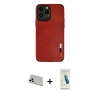 MARSİLYAN™- iPhone 13 Pro Max Kılıf Doruk Asil Koleksiyonu - Şeffaf Pasifik Cam Ekran Koruyucu + Rainbow Kamera Lens Koruma Cam - BZ