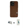 MARSİLYAN™- iPhone 13 Pro Max Kılıf Doruk Asil Koleksiyonu - Şeffaf Pasifik Cam Ekran Koruyucu + Rainbow Kamera Lens Koruma Cam - MI