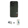 MARSİLYAN™- iPhone 13 Pro Max Kılıf Doruk Asil Koleksiyonu - Şeffaf Pasifik Cam Ekran Koruyucu + Rainbow Kamera Lens Koruma Cam - MI