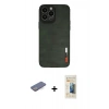 MARSİLYAN™- iPhone 13 Pro Max Kılıf Doruk Asil Koleksiyonu - Siyah 6D Mat Seramik Hayalet Nano Ekran Koruyucu + Renkli Kamera Lens Koruma Cam - MI