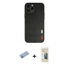 MARSİLYAN™- iPhone 13 Pro Max Kılıf Doruk Asil Koleksiyonu - Siyah 6D Mat Seramik Hayalet Nano Ekran Koruyucu + Shine Kamera Lens Koruma Cam - MI