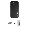 MARSİLYAN™- iPhone 13 Pro Max Kılıf Doruk Asil Koleksiyonu - Siyah 6D Mat Seramik Hayalet Nano Ekran Koruyucu + Renkli Kamera Lens Koruma Cam - MI