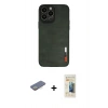 MARSİLYAN™- iPhone 13 Pro Max Kılıf Doruk Asil Koleksiyonu - Siyah 6D Mat Seramik Hayalet Nano Ekran Koruyucu + Renkli Kamera Lens Koruma Cam - SI