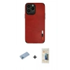 MARSİLYAN™- iPhone 13 Pro Max Kılıf Doruk Asil Koleksiyonu - Siyah 6D Mat Seramik Hayalet Nano Ekran Koruyucu + Shine Kamera Lens Koruma Cam - MI