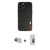 MARSİLYAN™- iPhone 13 Pro Max Kılıf Doruk Asil Koleksiyonu - Siyah 6D Mat Seramik Hayalet Nano Ekran Koruyucu + Rainbow Kamera Lens Koruma Cam - MI