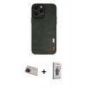 MARSİLYAN™- iPhone 13 Pro Max Kılıf Doruk Asil Koleksiyonu - Siyah Bilvis 3D Cam Ekran Koruyucu + Rainbow Kamera Lens Koruma Cam - KI