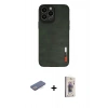 MARSİLYAN™- iPhone 13 Pro Max Kılıf Doruk Asil Koleksiyonu - Siyah Bilvis 3D Cam Ekran Koruyucu + Renkli Kamera Lens Koruma Cam - MI