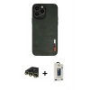 MARSİLYAN™- iPhone 13 Pro Max Kılıf Doruk Asil Koleksiyonu - Siyah Bilvis Hayalet Cam Ekran Koruyucu + Raze Metal Kamera Lens - GD