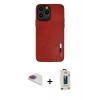 MARSİLYAN™- iPhone 13 Pro Max Kılıf Doruk Asil Koleksiyonu - Siyah Bilvis Hayalet Cam Ekran Koruyucu + Pers Alüminyum Kamera Lens - GI